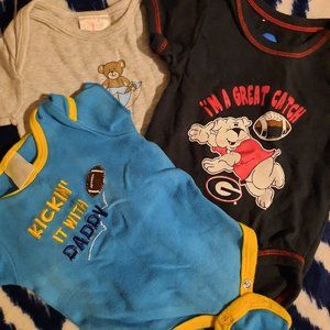 0-3 mos Boys Lot of 3 Onesies